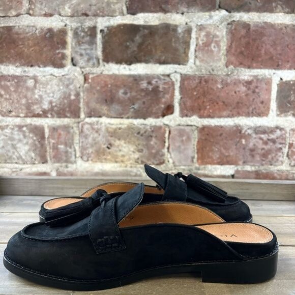 NIB Vionic Reagan Black Nubuck Mule Slip On Shoe Sz 6.5 - Picture 6 of 15
